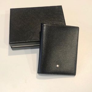Mont Blanc Black Leather Card-case / Wallet